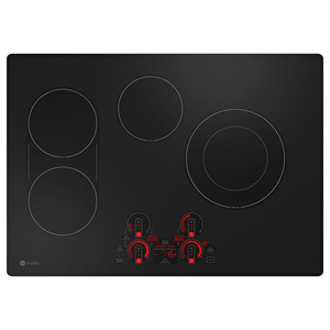 GE Profile Table de cuisson encastrée à électrique de 30 po avec commandes tactiles, Noir- PEP7030DTBB
