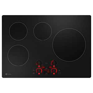 GE Profile Table de cuisson encastrée à induction de 30 po avec commandes tactiles Black- PHP7030DTBB