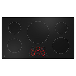 GE Profile Table de cuisson encastrée à induction de 36 po avec commandes tactiles Black- PHP7036DTBB