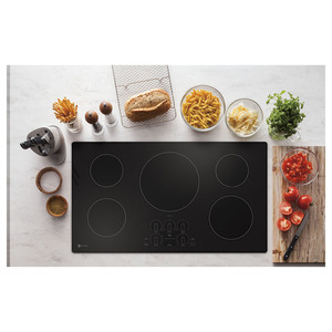 GE Profile Table de cuisson encastrée à induction de 36 po avec commandes tactiles Black- PHP7036DTBB