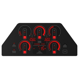 GE Profile Table de cuisson encastrée à induction de 36 po avec commandes tactiles Black- PHP7036DTBB
