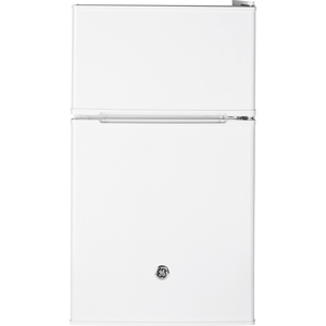Réfrigérateur compact à double porte GE de 3,1 pi³, blanc - GDE03GGKBWW