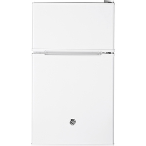 Réfrigérateur compact à double porte GE de 3,1 pi³, blanc - GDE03GGKWW