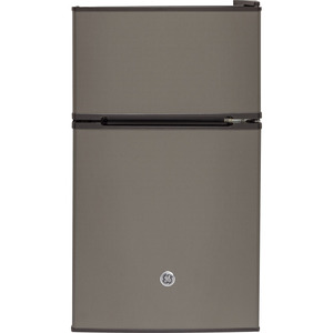 GE 3.1 Cu. Ft. Double Door Compact Refrigerator Slate GDE03GMKED