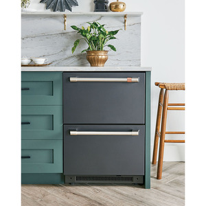 Café™ 5.7 Cu. Ft. Built-In Dual-Drawer Refrigerator Matte Black - CDE06RP3ND1