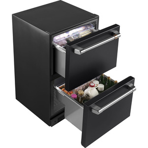 Café™ 5.7 Cu. Ft. Built-In Dual-Drawer Refrigerator Matte Black - CDE06RP3ND1