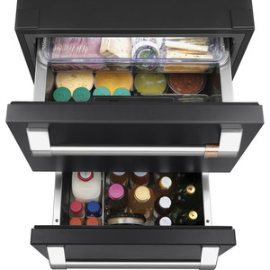 Café™ 5.7 Cu. Ft. Built-In Dual-Drawer Refrigerator Matte Black - CDE06RP3ND1