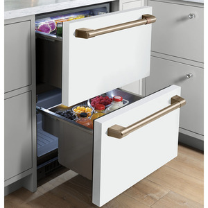 Café™ 5.7 Cu. Ft. Built-In Dual-Drawer Refrigerator Matte White - CDE06RP4NW2