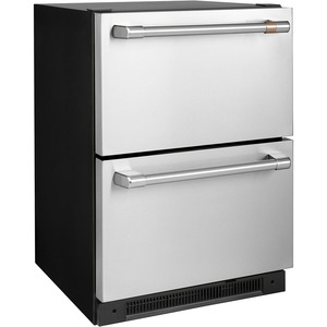 Café™ 5.7 Cu. Ft. Built-In Dual-Drawer Refrigerator Stainless Steel - CDE06RP2NS1