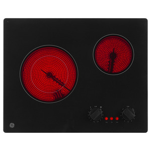Surface de cuisson électrique GE de 21 po noir - JP3021DPBB