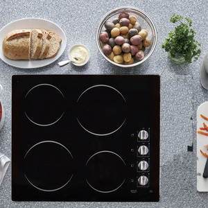 Moffat Table de cuisson électrique CleanDesign de 24 po Noir MCP2024DJBB