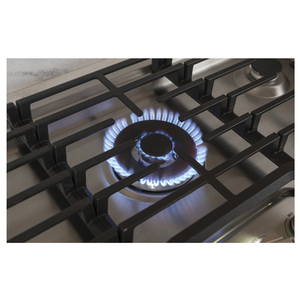 Table de cuisson continue à gaz profondément encastrée GE Café de 30 po, acier inoxydable - CGP9530SLSS