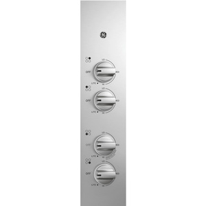 Table de cuisson à gaz profondément encastrée GE de 30 po, acier inoxydable - JGP3030SLSS