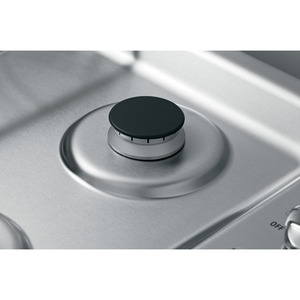 Table de cuisson à gaz profondément encatrée GE de 30 po, acier inoxydable, JGP329SETSS