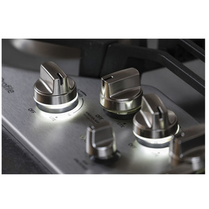 Table de cuisson continue à gaz profondément encastrée GE Profile de 30 po, acier inoxydable - PGP9030SLSS