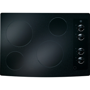 GE Table de cuisson électrique à dessus lisse de 30 po Noir - JCP336DD1BB