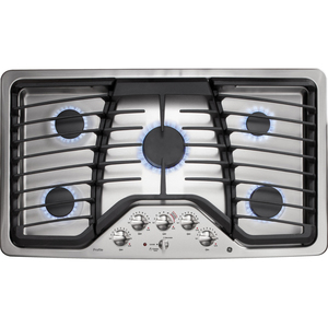 GE Profile 36" Gas Cooktop Stainless Steel PGP976SETSS