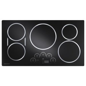 Monogram Table de cuisson électrique avec élément à induction de 36 po Noir - ZHU36RDJ1BB