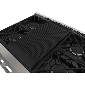 Monogram Table de cuisson à gaz de 36 po Acier Inoxydable ZGU364NDPSS