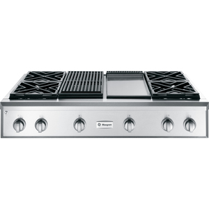 Monogram Table de cuisson à gaz de 48 po Acier Inoxydable - ZGU484NGP4SS