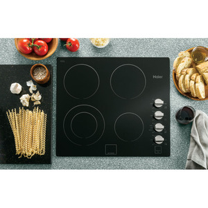 Haier table de cuisson électrique, 24 po Noir HCC2220BEB