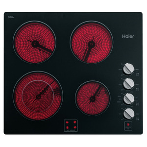 Haier table de cuisson électrique, 24 po Noir HCC2220BEB