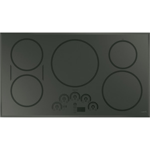 Table de cuisson à induction encastrée CaféMC de 36 po avec touches tactiles, gris - CHP95362MSS