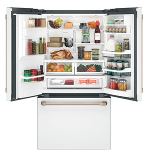 Réfrigérateur à profondeur de comptoir CaféMC de 22,2 pi³ avec porte à deux battants, blanc mat - CYE22TP4MW2