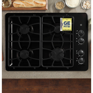 GE Table de cuisson à gaz de 30 po Noir - JGP329DET2BB