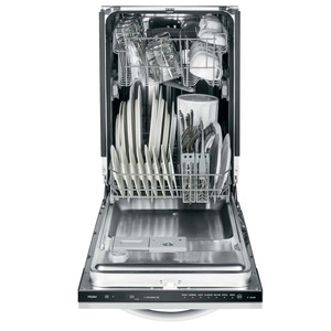 Haier 18 po lave-vaisselle encastré en acier inocydable avec contrôles intégrés QDT125SSKSS