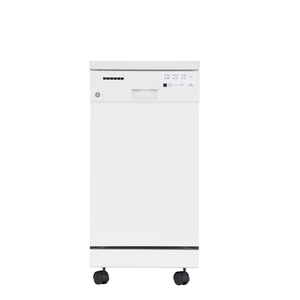 GE Lave-vaisselle portatif cuve courte en acier inoxydable Blanc GSC1800VWW