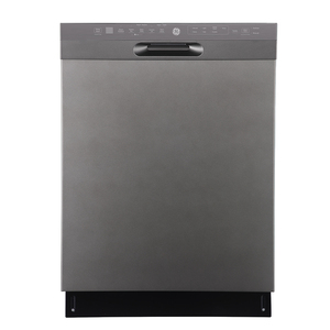 GE 24" Built-In Front Control Dishwasher with Stainless Steel Tall Tub Slate - GBF655SMPES