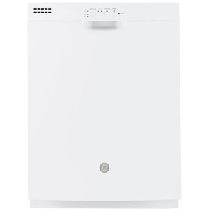 GE 24" Built-In Front Control Dishwasher with Tall Tub White - GDF510PGMWW