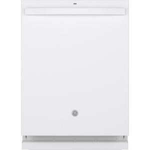 Lave-vaisselle GE à intérieur en acier inoxydable avec commandes dissimulées, blanc - GDT665SGNWW