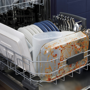 GE Stainless Steel Interior Dishwasher with Hidden Controls White - GDT665SGNWW