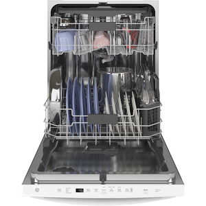 GE Stainless Steel Interior Dishwasher with Hidden Controls White - GDT665SGNWW