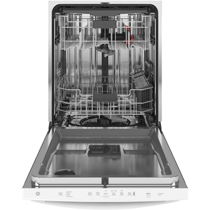 GE Stainless Steel Interior Dishwasher with Hidden Controls White - GDT665SGNWW