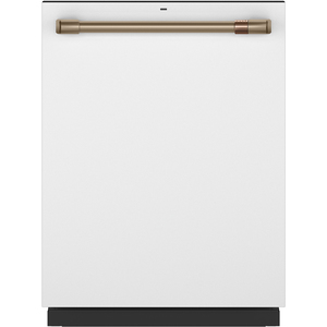 Café™ Stainless Steel Interior Built-In Dishwasher with Hidden Controls Matte White - CDT845P4NW2
