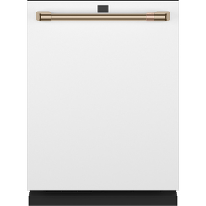 Café™ Stainless Interior Built-In Dishwasher with Hidden Controls Matte White - CDT875P4NW2