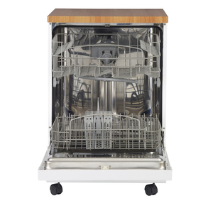 GE Lave-vaisselle portatif cuve courte en acier inoxydable Blanc GPF400SGFWW