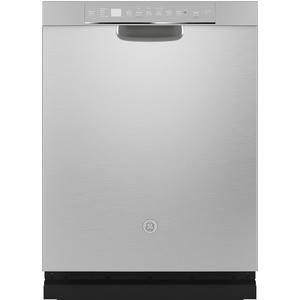 GE Stainless Steel Interior Dishwasher with Front Controls Stainless Steel - GDF645SSNSS