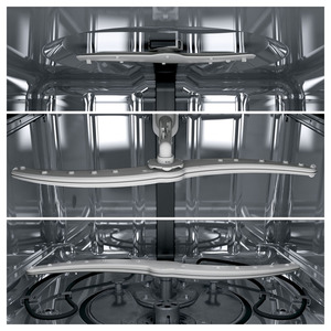 GE Lave-vaisselle encastré cuve longue en acier inoxydable Acier inoxydable GDF570SSFSS