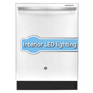 GE Lavevaisselle encastré cuve longue en acier inoxydable avec commandes - PDT660SSF0SS