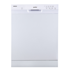 Lave-vaisselle encastré Moffat de 24 po avec commandes à l'avant, blanc - MBF422SGMWW