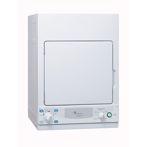GE Sécheuse compact électrique de 3.6 pi. cu. Blanc PCKS443EBWW