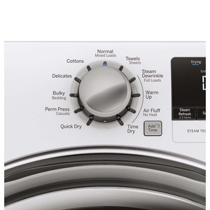 GE 7.5 cu. ft. Front Load Electric Dryer White GFMS170EHWW