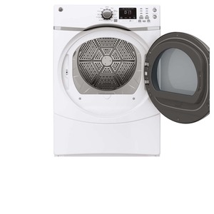 GE Chargement par l'avant sécheuse assortie Sécheuse à gaz de 7.5 pi. cu GFMS170GHWW