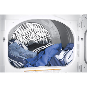 Sécheuse électrique GE de 7,4 pi³ assortie à une laveuse à chargement par le dessus, blanc, GTD75ECMLWS