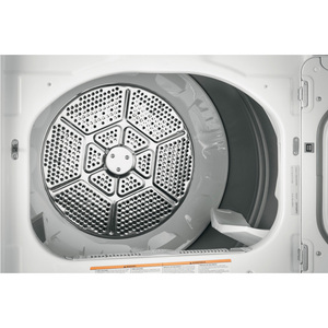Sécheuse électrique GE de 7,4 pi³ assortie à une laveuse à chargement par le dessus, blanc, GTD75ECMLWS