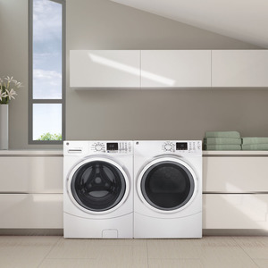 GE 7.5 Cu. Ft. Front Load Energy Star Gas Dryer with Steam White - GFD45GSMMWW